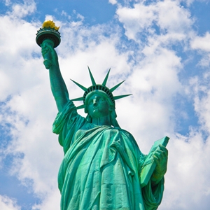 The Statue of Liberty is a part of the public domain, but there is two of them.